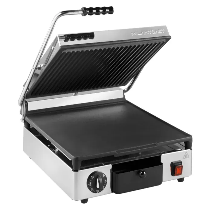 Milan Toast kontaktgrill firkantet glat/rillet