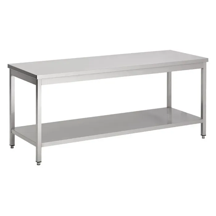 Ikaline stålbord 160 cm med underhylde