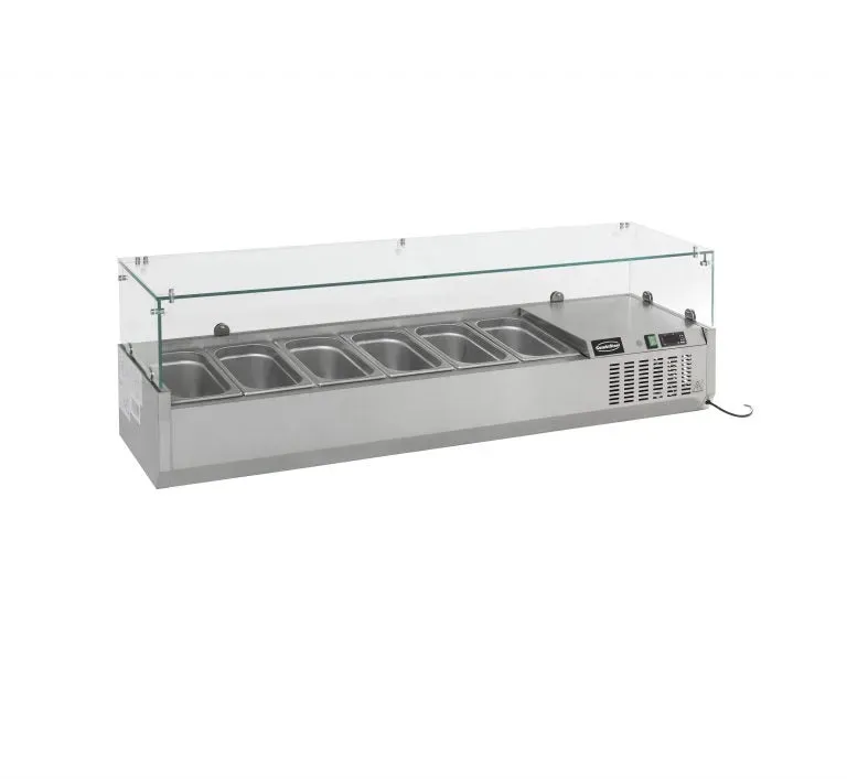 Ikaline Køleopsats 120 cm glas 1/4 GN køl
