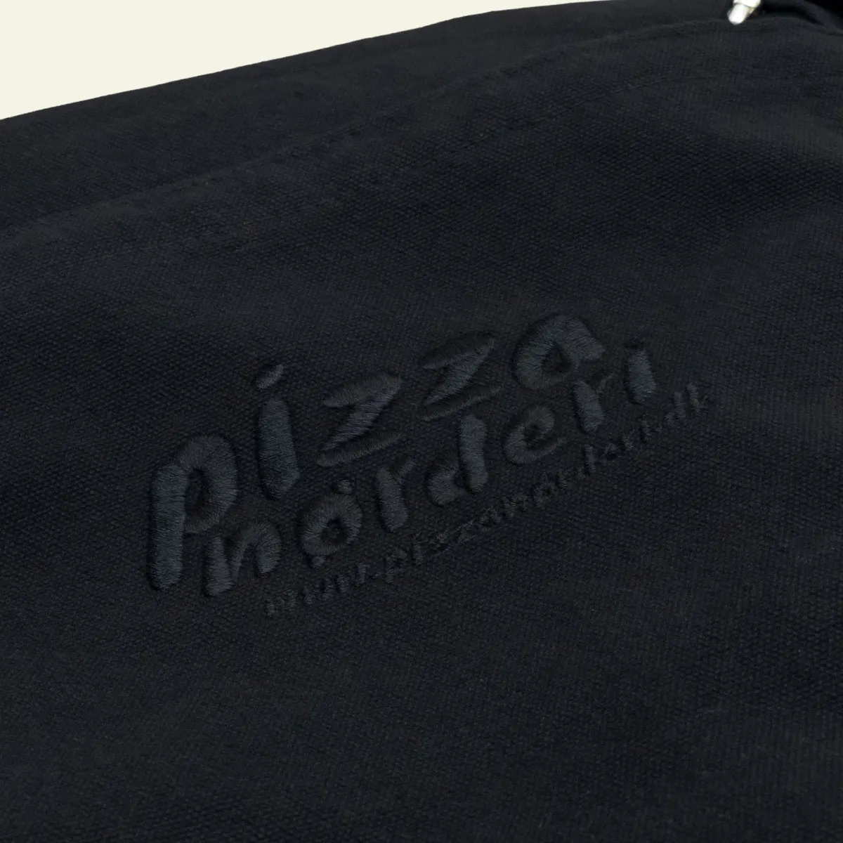 Pizzanørderi forklæde kokkeforklæde sort bomuld