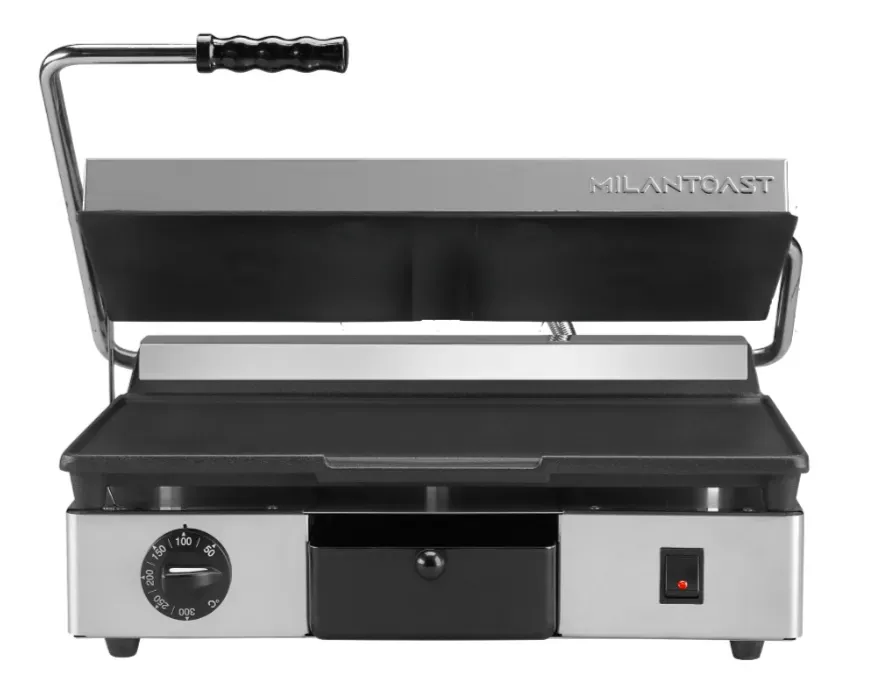 Milan Toast L/L kontaktgrill støbejern bred