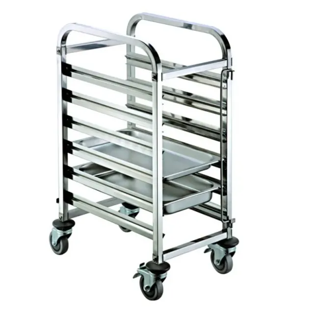Ikaline stikvogn 40x60 lav rustfrit stål