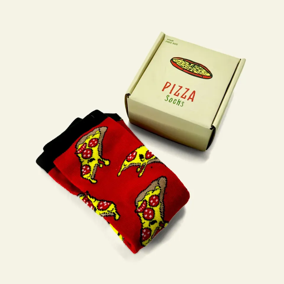 Pizzanørderi Pizzasokker sjove strømper gave