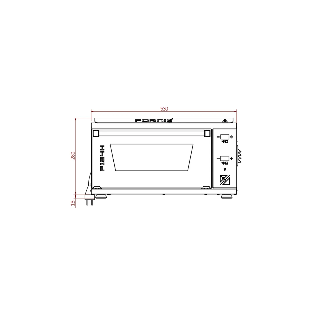 Effeuno P134H 509 PRO pizzaovn 509°C med 2 sten