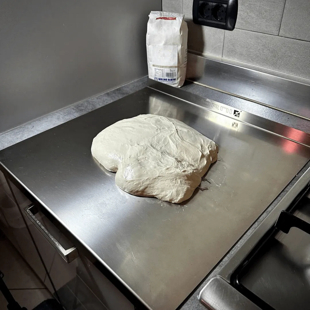 Effeuno bagerbord rustfrit stål med dobbelt fals