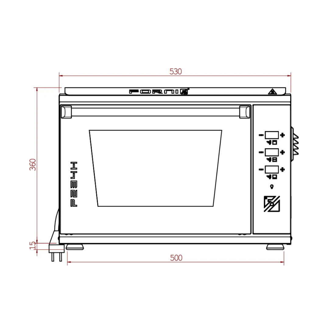Effeuno P234H 509 PRO pizzaovn dobbelt 509°C