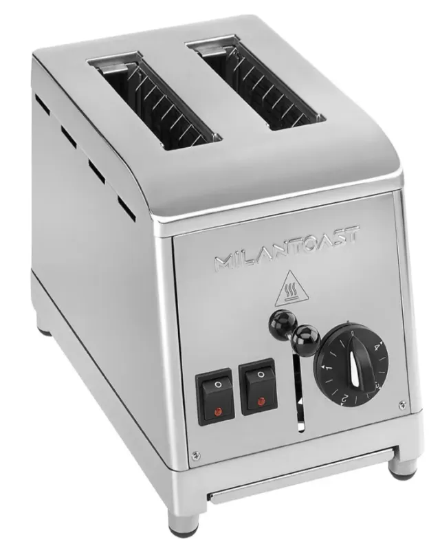 Milan Toast brødrister 2 skiver rustfrit stål