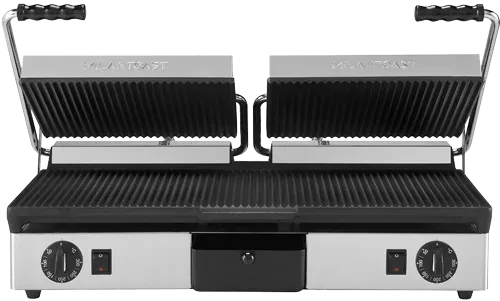Gastro dobbelt kontaktgrill GR+GR/GR+GR plade