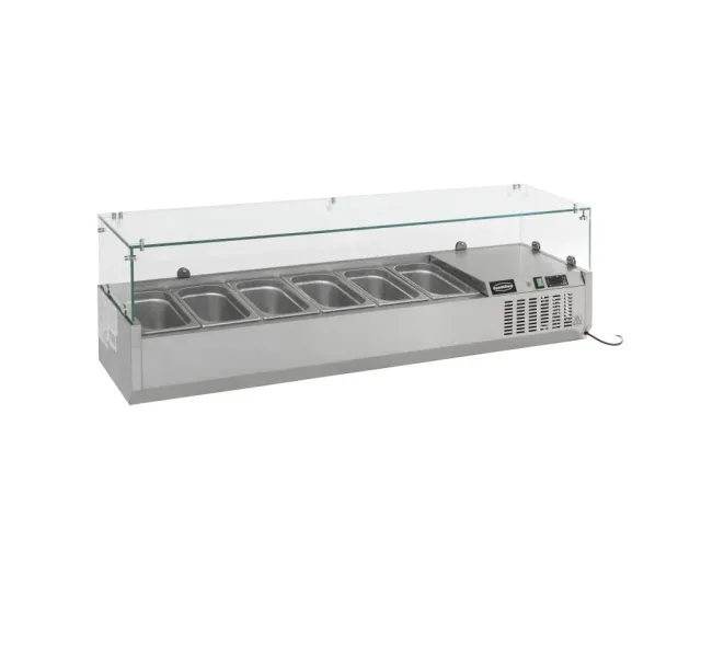 Ikaline køleopsats 1/3 GN 120 cm glas