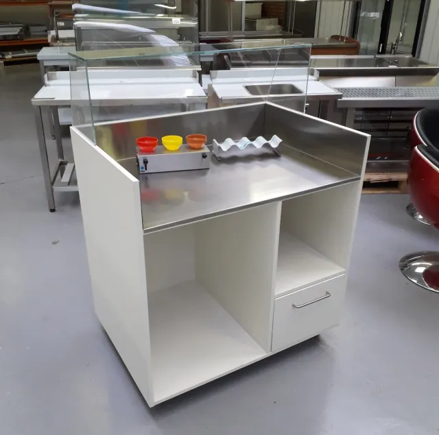 Ikaline Disk Arbejdsstation 185 arbejdsbord rustfrit