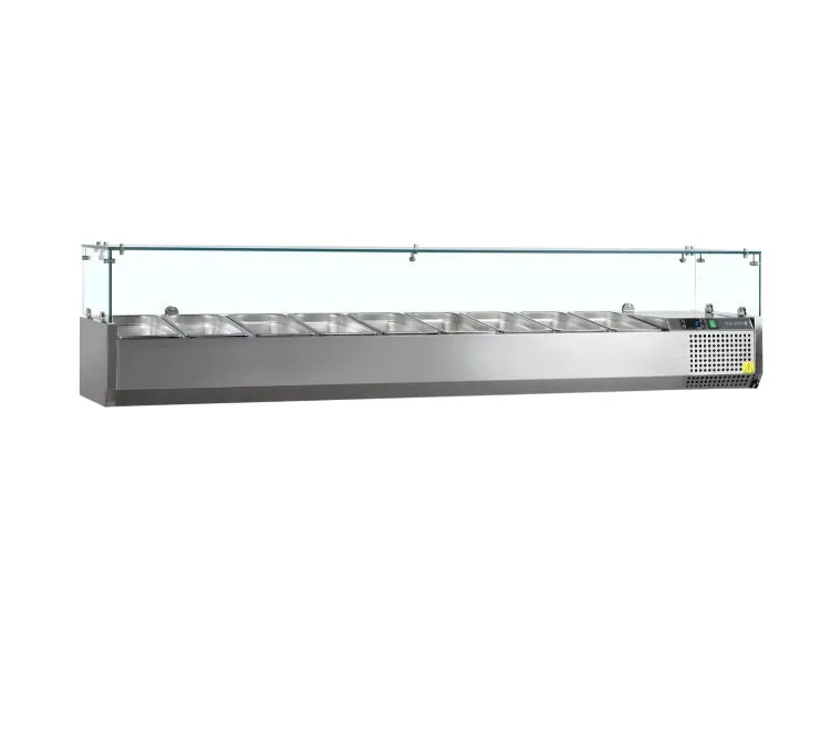 Ikaline Køleopsats 120 cm glas 1/4 GN køl