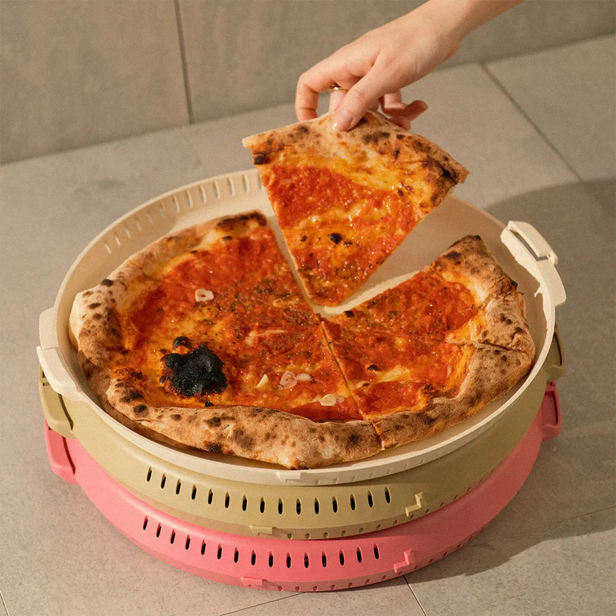 Pizzycle genanvendelig pizzaæske til takeaway