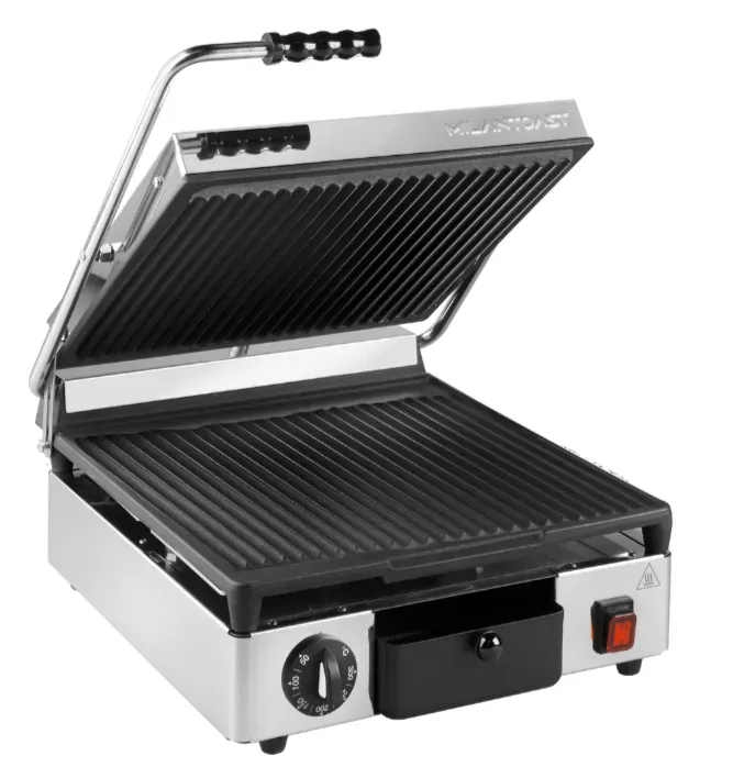 Milan Toast Kontaktgrill Quadratisch GR/GR rillet
