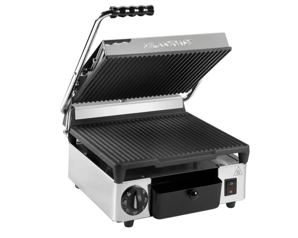 Milan Toast Milantoaster kontaktgrill dobbelt riflet