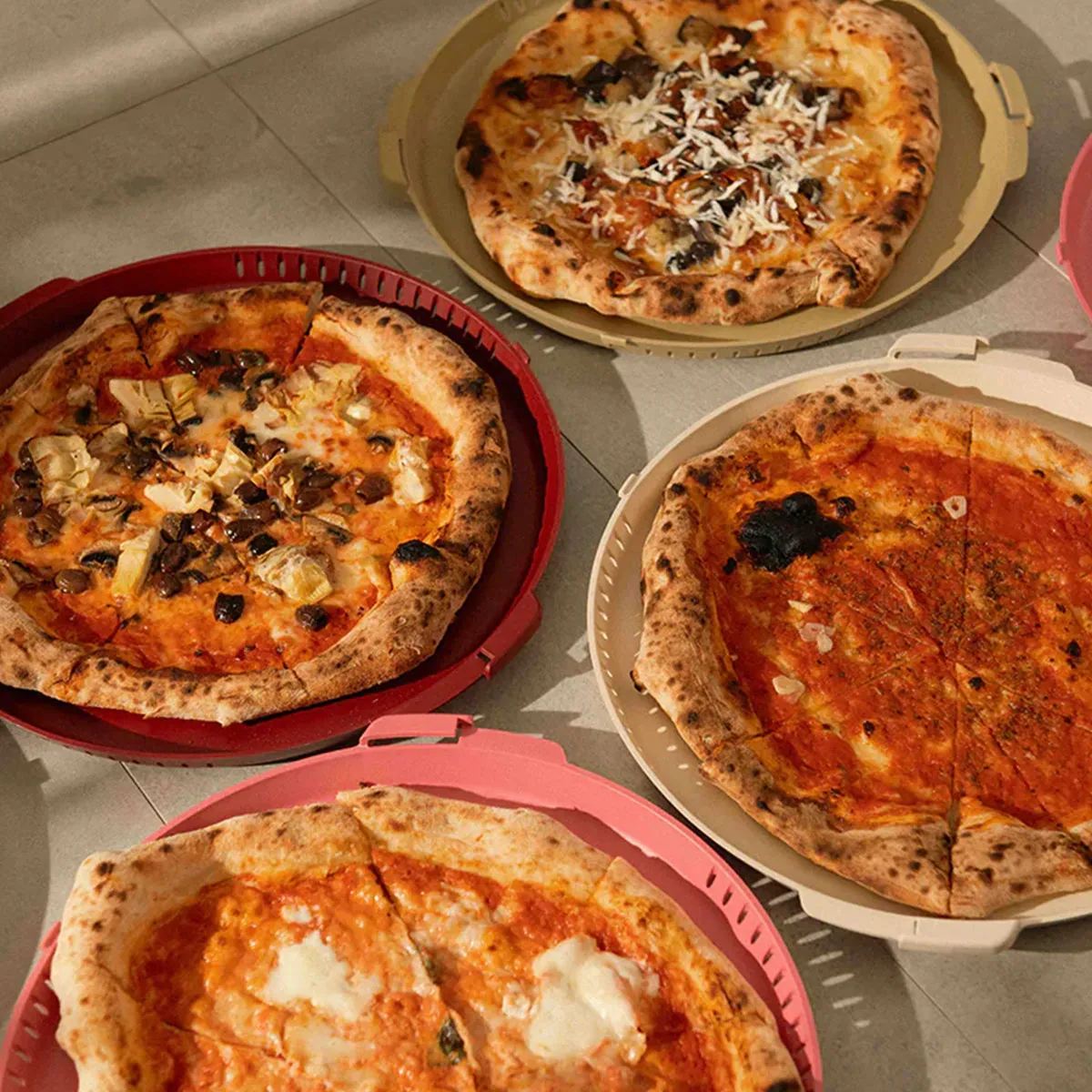 Pizzycle genanvendelig pizzaæske til takeaway