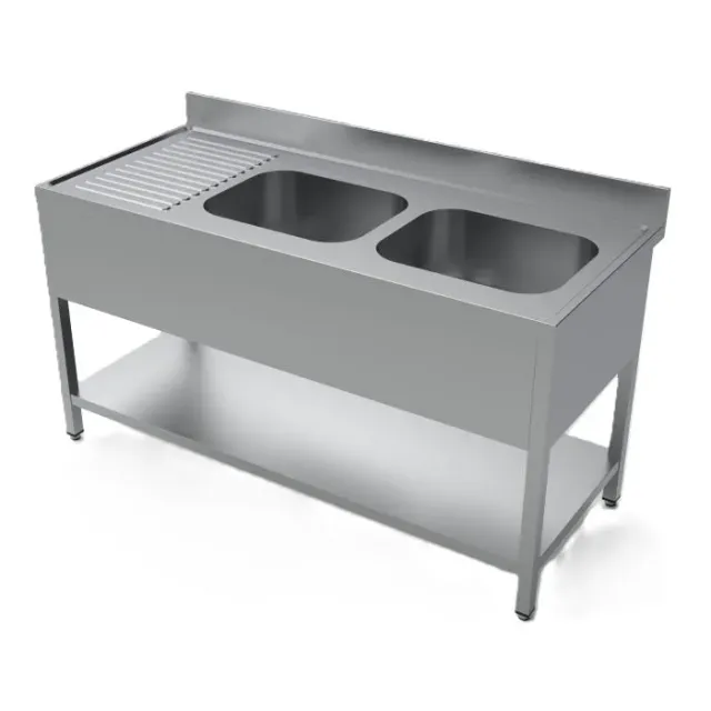Ikaline Stalbord 1600 mm rustfrit stal