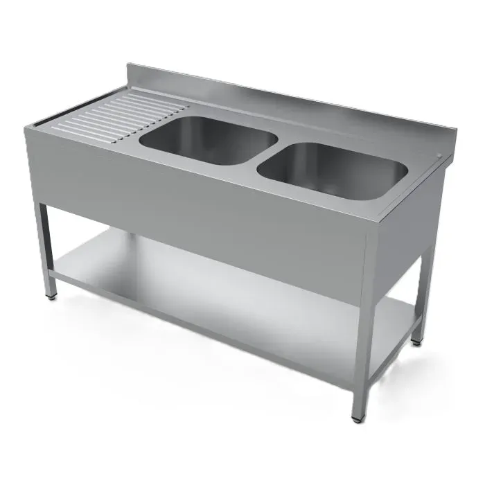 Ikaline Stalbord 1600 mm rustfrit stal